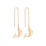Daily Dazzle Summer Dolphin Gold Earrings