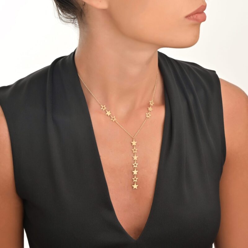 Daily Dazzle Summer Stars Gold Necklace - Image 2