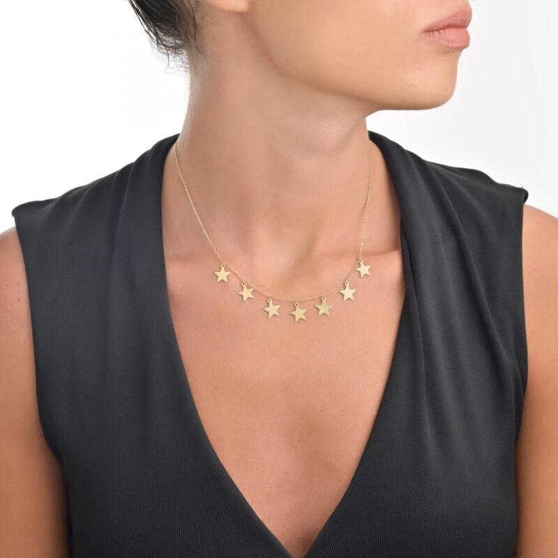 Daily Dazzle Summer Stars Gold Necklace - Image 2