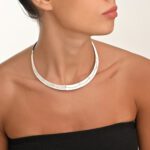 Waves Bridal Collection Diamond Necklace - Image 2
