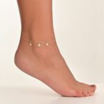 Daily Dazzle Stars Gold Anklet - Image 2