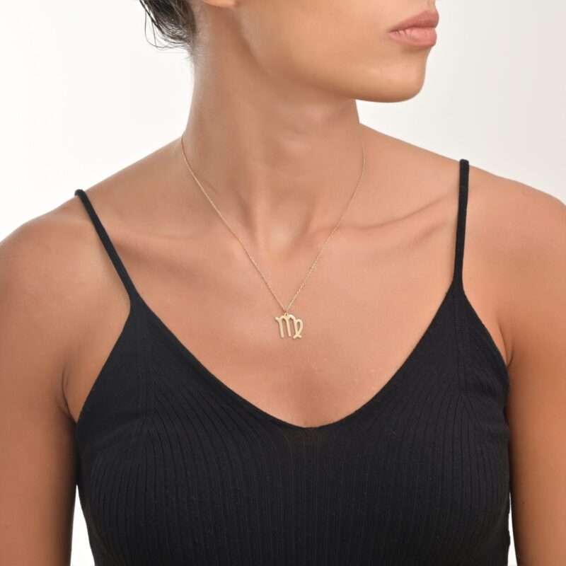 Zodiac Virgo Zodiac Gold Necklace - Image 2