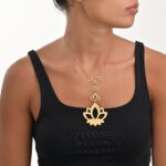 Lotus Gold Necklace - Image 2