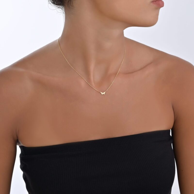 Butterfly Summer Gold Necklace - Image 2