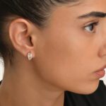 Leaves Diamond Earrings - Image 2