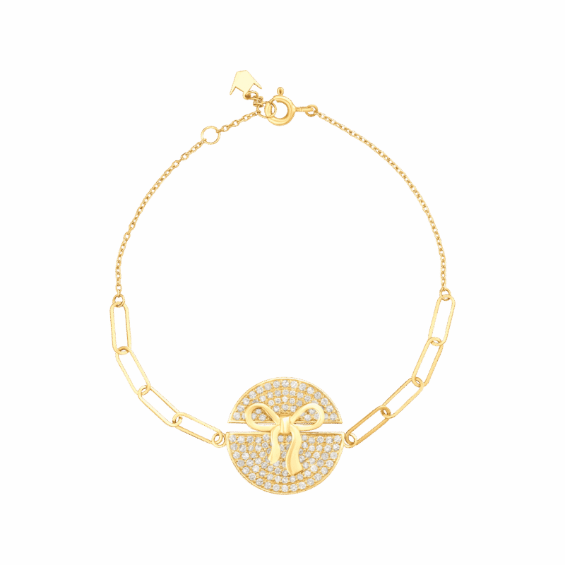 Yellow Gold Ruban Diamond Bracelet