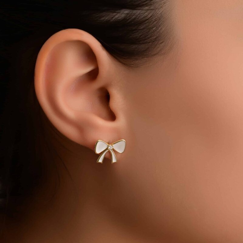 Ruban Collection Diamond Earrings - Image 2