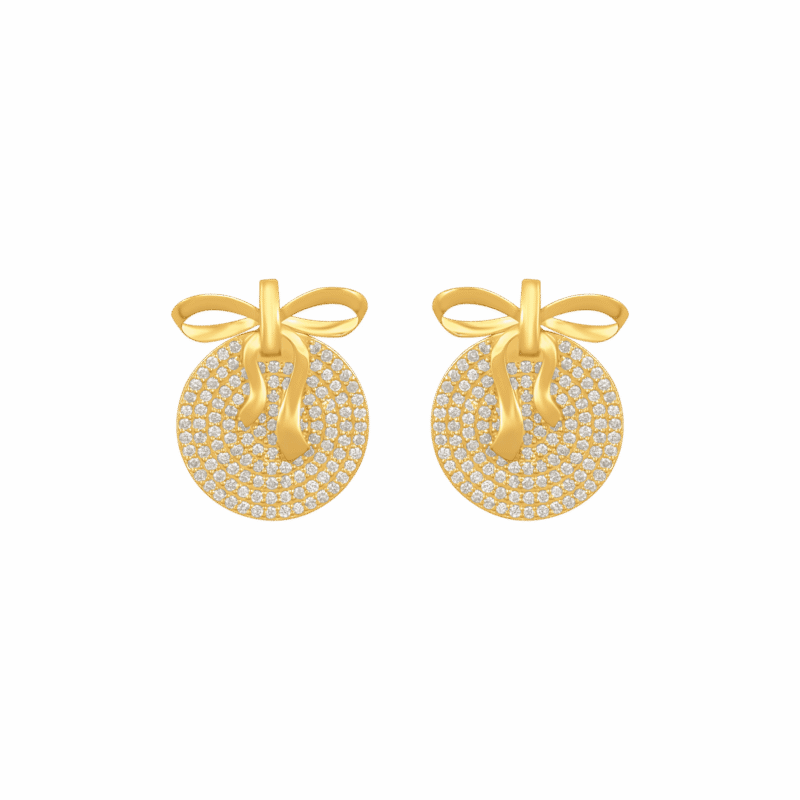 Earrings, Yellow gold earring, Fall jewelry designs