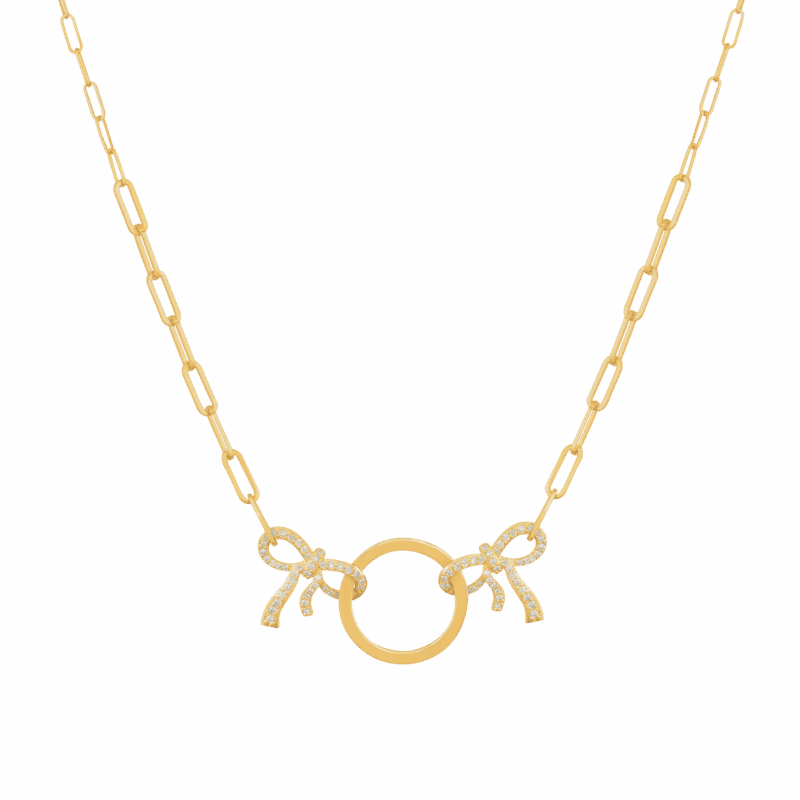 White gold necklace