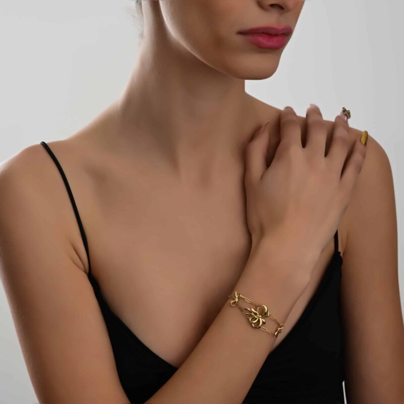 Ruban Collection Gold Bracelet - Image 2