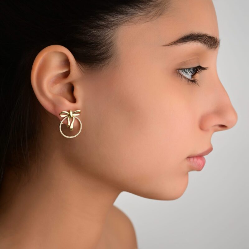 Ruban Collection Diamond Earrings - Image 2