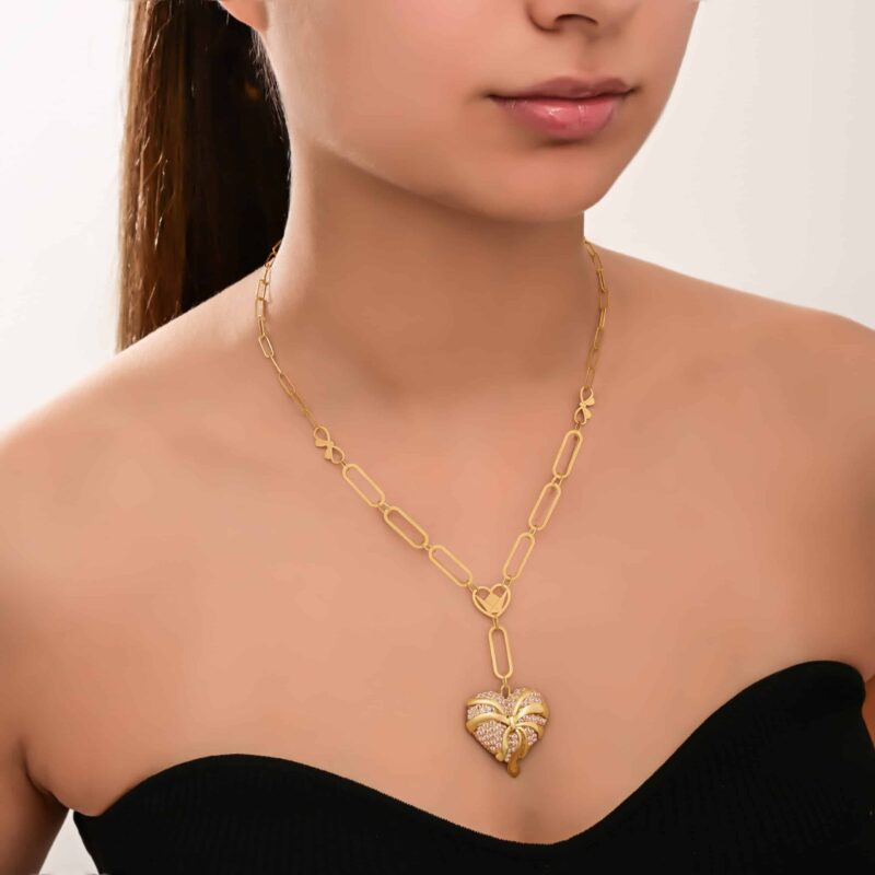 Mon Amour Ruban Diamond Necklace - Image 2