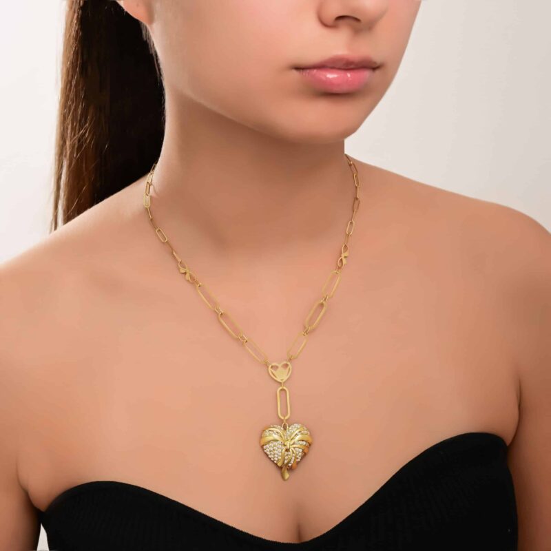 Mon Amour Ruban Diamond Necklace - Image 2