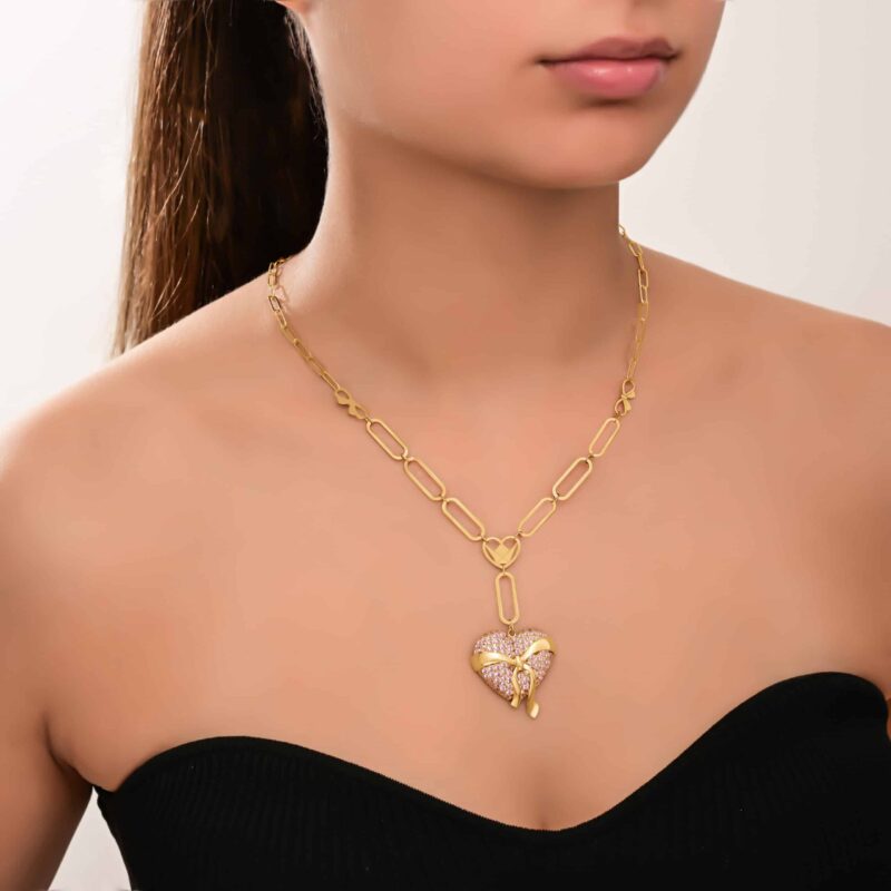 Mon Amour Ruban Diamond Necklace - Image 2
