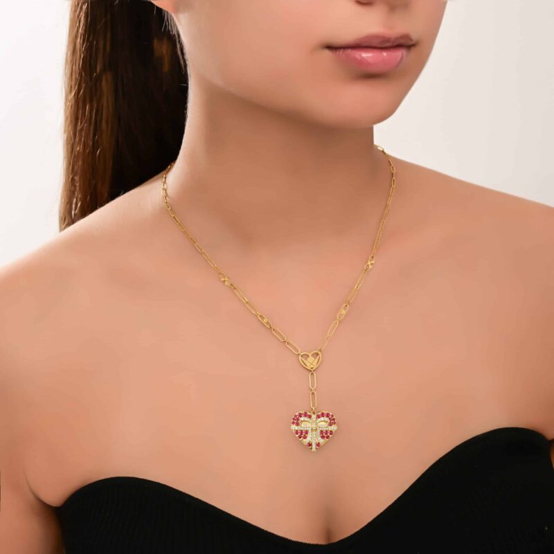 Mon Amour Ruban Diamond Necklace - Image 2