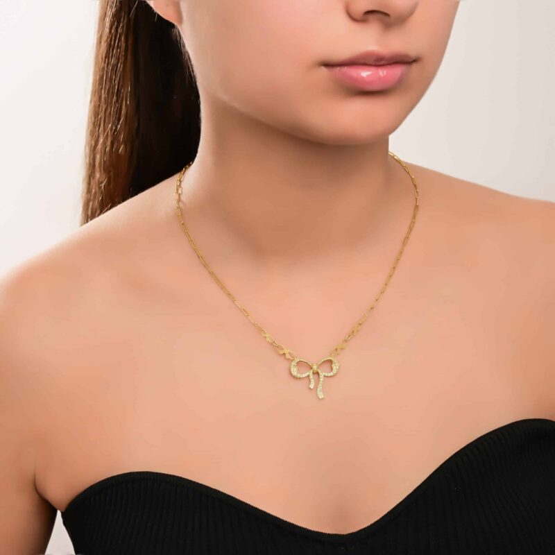 Mon Amour Ruban Diamond Necklace - Image 2
