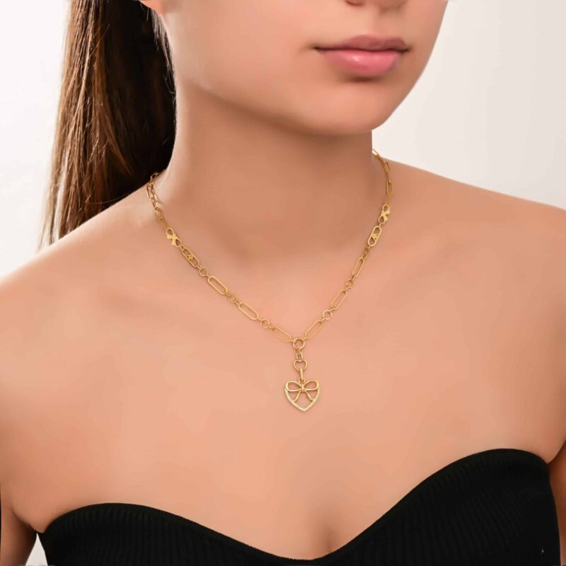 Mon Amour Ruban Diamond Necklace - Image 2