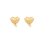 Mon Amour Ruban Gold Earrings