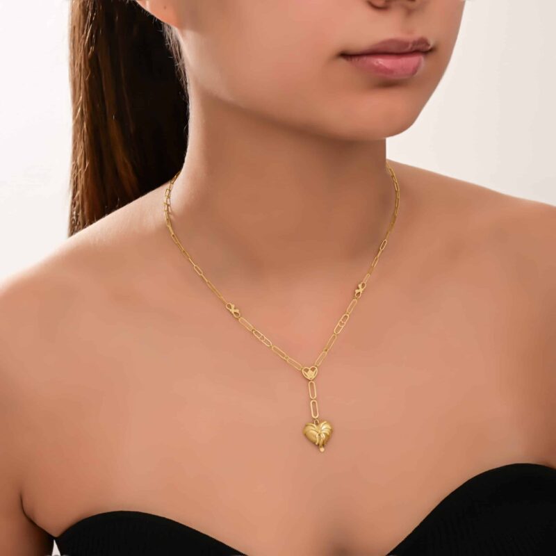 Mon Amour Ruban Gold Necklace - Image 2