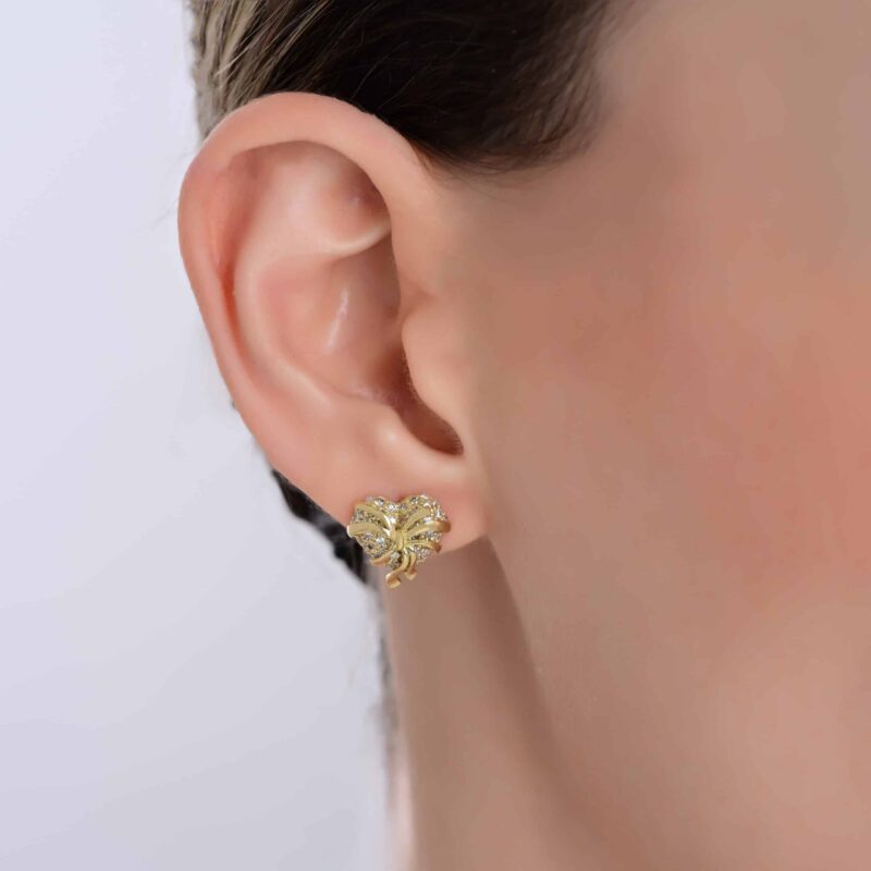 Mon Amour Ruban Diamond Earrings - Image 2