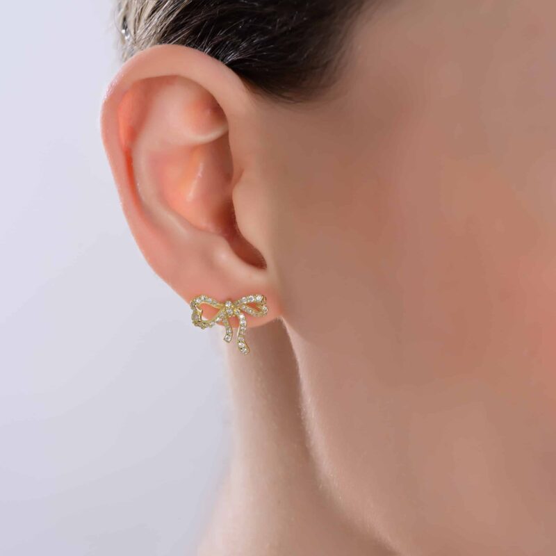 Mon Amour Ruban Diamond Earrings - Image 2