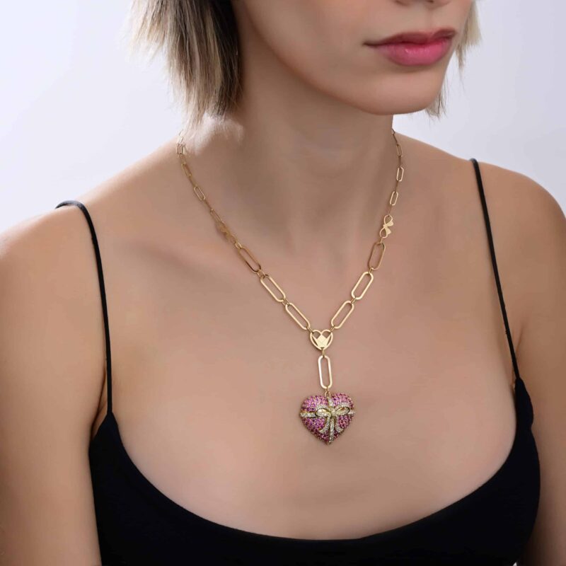 Mon Amour Ruban Diamond Necklace - Image 2