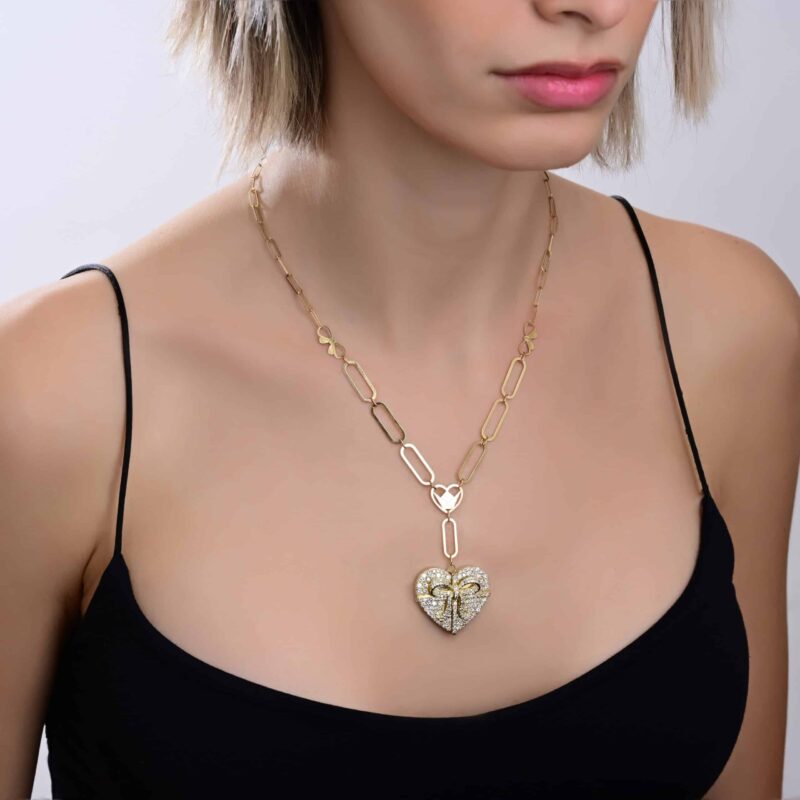 Mon Amour Ruban Diamond Necklace - Image 2