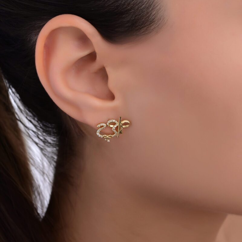 oummi x ruban diamond earrings - Image 2