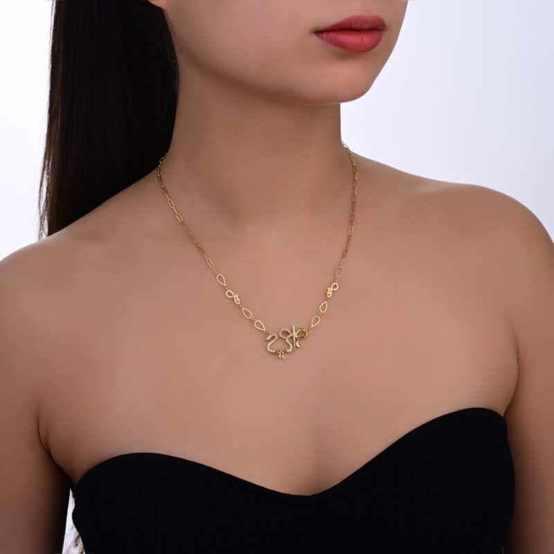 oummi x ruban diamond  necklace - Image 2