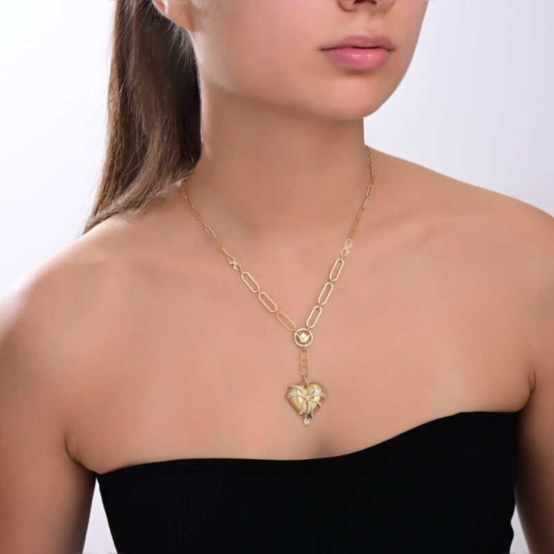 Mon Amour Ruban Diamond Necklace - Image 2