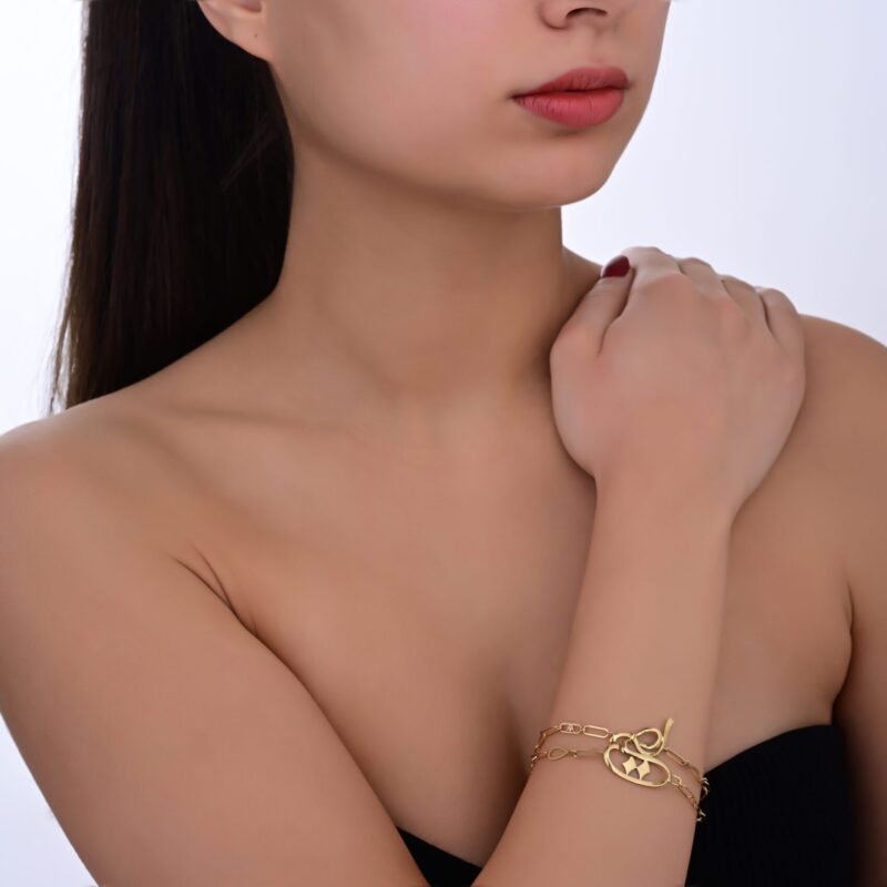 oummi x ruban gold bracelet - Image 2