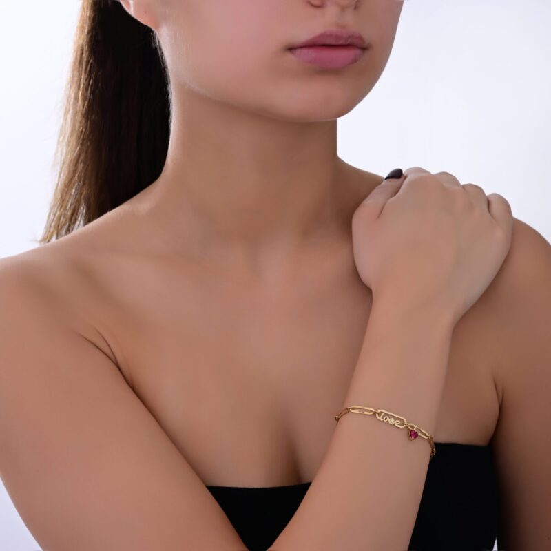 Mon Amour Ruban Gold Bracelet - Image 2