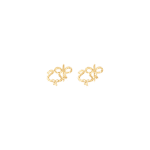 oummi x ruban gold earrings