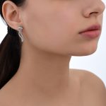 Waves Bridal Collection Diamond Earrings - Image 2