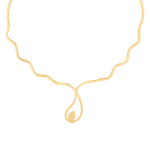 Waves Bridal Collection Gold Necklace